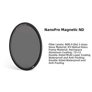 Haida | Haida NanoPro Magnetic Suction ND Density Filter Lens For Mirrorless Cameras Suitable For Canon Nikon Sony Fuji And Other Lenses