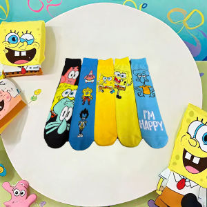 1/5 Pairs of Cute Cartoon Anime  Long Socks with Novel and Unique Design Suitable for both Men and Women