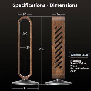 Sanwa Supply | Gaming Headphone Storage Rack Walnut Wood