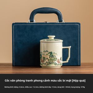 SHUANGYU | Bộ Quà Tách Trà Gốm Dành Cho Văn Phòng