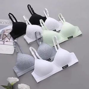 ✨Cotton No-Wire Bra for Small Breasts - Lift & Support Anti-Sag Removable Straps Breathable Thin Comfort 100% Cotton