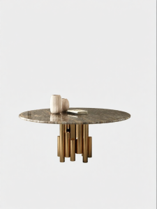 Natural Luxurious Marble Round Dining Table