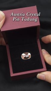Sv Premium Austria Crystal Pin Tudung Elegant Brooch Bahu Kerongsang Tudung Shawl Bawal Stainless Steel With Gift Box