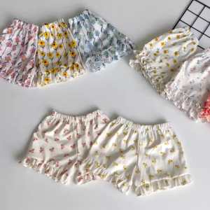 QUẦN ĐÙI HỌA TIẾT HOA VIỀN BÈO CHO BÉ GÁI SƠ SINH 1 2 3 4 TUỔI TỪ 3-16KG DÀNH CHO BÉ GÁI