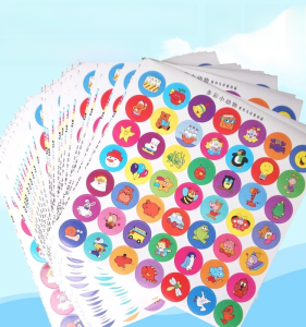Colorful Animal Reward Stickers for Kindergarten Children Praise Stickers Non-Drying Glue Stickers Easy to Peel And Stick