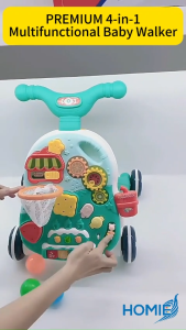 HOMIE PREMIUM 4-in-1 Multifunctional Handlebar Baby Walker