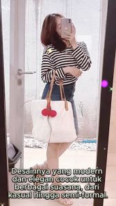 Mutiara Tas Wanita Bulu Tas TOTE BAG Keisha Bahan Bulu Korea Import Muat Banyak Tas Remaja Mama Muda Tas Bulu Trendy Kekinian Terbaru 2025