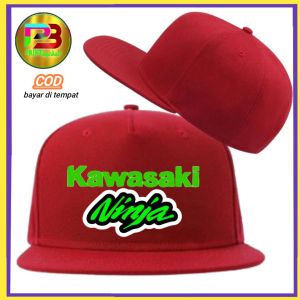 Topi Snapback KAWASAKI NINJA Topi Casual Rope Hat Bahan Denim Topi Distro Pria Wanita Topi Premium Bisa Custom