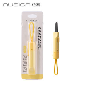 NUSIGN Magnetic Mini Box Cutter Retractable Blade Portable Paper & Letter Opener Durable ABS Material for Office & Home Use