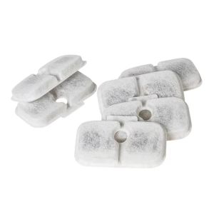PLWF005 Cat Water Fountain Filters For Dockstream PLWF115 PLWF105 12 Filters 12 Sponges Pet Water Fountain Vertical Filtration