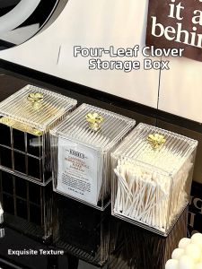 BAIMANG | Dustproof Cotton Swab Storage Box Large Capacity