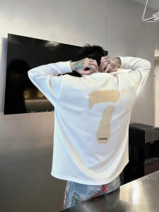 Áo Thun Dài Tay Cotton Phong Cách Mỹ Thường Ngày Cho Nam Mùa Thu Áo Thun Cotton Rộng Rãi Thoải Mái Đa Năng Áo Thun Cơ Bản