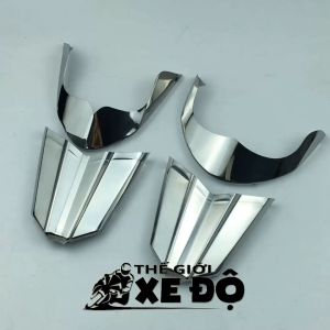 Mỏ dè Vario inox cho Vario 160 150 125 cc đời 2018 - 2019 - 2020 - 2021 - 2022 - 2023 ốp inox chỉ mũi dè trước sau