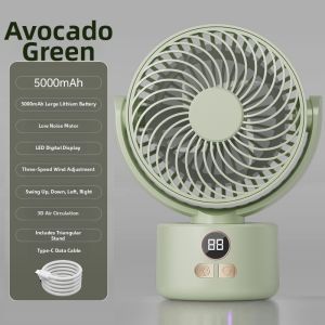 [China Plug Without Adapter] Tequ | Portable Air Circulation Fan Long Lasting