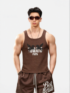 TOMATOPAPA | American Letter Printed Breathable Sports Fashion Tank Top