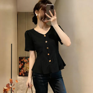Áo Thun Cổ V Tay Ngắn Giúp Gầy