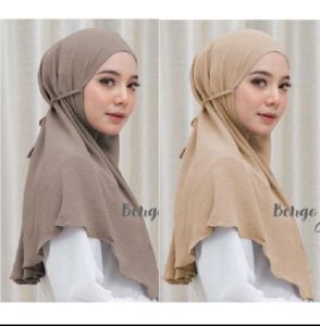kerudung bergo tali musimah hijab kerudung kekinian