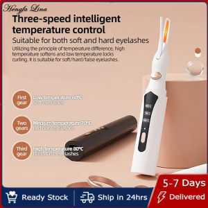 Hengfa Lina Electric Heated Eyelash Curler Rechargeable Portable Eyelashes Curler Quick Heating Natural Eyelash Curler Makeup Beauty Tool