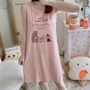 JIFANPAUL | Strapless Summer Dress with Built-in Bra Pads Lightweight Housewear