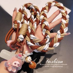 ZHENGEGE | Adjustable Crossbody Long Phone Strap Braided Tassel