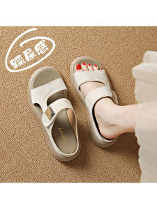 Genuine Leather Thick Sole Slippers for Women Outwear Summer New Arrival Easiest for Match Non Slip Soft Bottom Casual Beach Shoes Fashion Brand