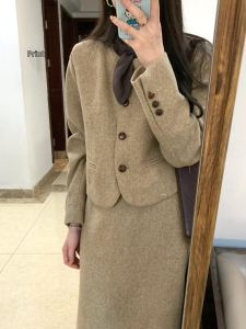 ZHENMANZI | Autumn Fashion Chic Korean Style Suit Dress