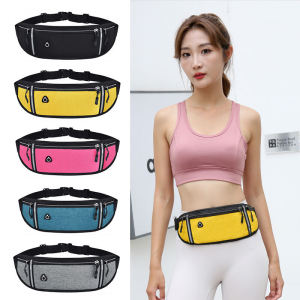 LAYOTO Sports Waist Bag Reflective Strip Outdoor Fitness Waterproof Invisible Running Belt