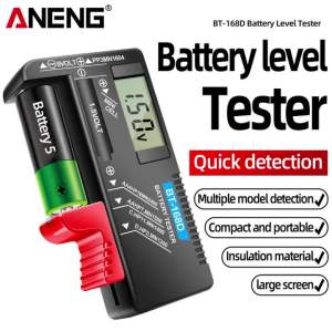 ANENG | ANENG BT-168D Máy Kiểm Tra Pin Đa Năng Kiểm Tra Nhanh Cho Pin Nút CR2032 1/2/5/7/9V Đa Chức Năng Máy Phát Hiện Mức Pin Công Cụ