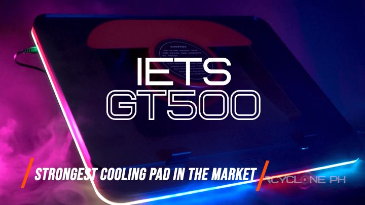 (Cyclone PH) IETS GT500 Cooling Pad for 13  17 inch Laptops With RGB Lights | IETS GT300/S Successor