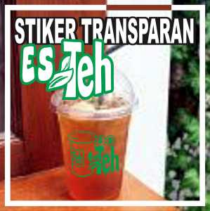 STIKER ES TEH SEGER KEKINIAN KEMASAN CUP ISI 80PCS (vol 1)