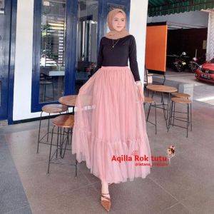 ROK TUTU REMPEL PANJANG DEWASA BAHAN TILE IMPORT MURAH BERKUALITAS