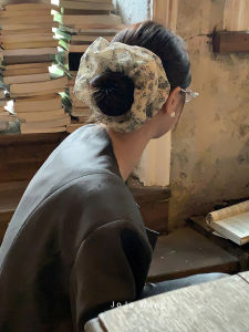 French Floral Hair Accessories Womens Hair Ties Fashionable Elegant Headwear Fabric Hair Bands Stylish Hair Accessories