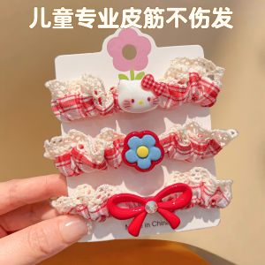 Kitty Cat Hair Ties for Girls Baby Girls Hair Bands Childrens Hair Accessories Korean Style Kids Hair Accessories