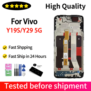 6.68" OEM For Vivo Y19S V2419 LCD Y19s Display Screen+Touch Panel Digitizer Frame For Vivo Y29 5G V2420 Display Replacement