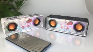 🇸🇬 [In Stock]Wireless Bluetooth Speaker Double Horn Bass Speaker Music Player Speakers Mini Column Portable Speaker