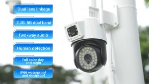 Vstarcam CS669DR-PRO (เลนส์คู่) ใหม่ล่าสุด ความละเอียด 3MP รองรับ Wi-Fi 5G กล้องวงจรปิดไร้สาย Outdoor มี AI+