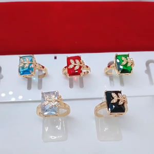 Cincin Permata Wanita Aksesoris Fashion Awet Tahan Lama Anti Karat Cocok Untuk Harian C8-C6#3