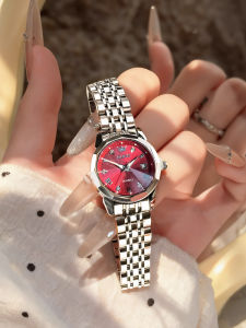 OLEVS | Luxurious Red Ladys Quartz Watch