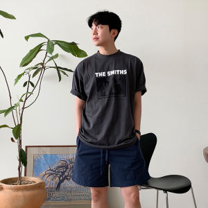 DAVID&ME | White Crewneck Short Sleeve T-Shirt Loose