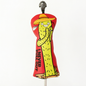 Golf Headcover Funny Cactus Design "I NEVER PULL OUT" Golf Club Cover Fits For Golf Driver Fairway Wood Hybrid Wood