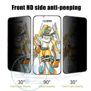 ANTI STATIC TEMPERED GLASS SPY IPHONE XR PRIVACY 90% FULLCOVER 3D EDGE