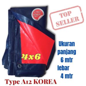 TERPAL PLASTIK TEBAL UKURAN 4 X 6 TYPE A12 ORIGINAL