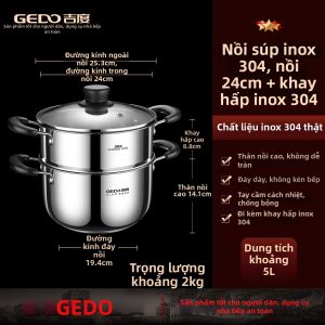 GEDO | Nồi Đa Năng Chất Lượng Cao Thép Không Gỉ 304