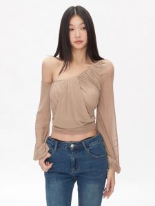 withmin | Áo Blouse Dễ Thương Chống Nắng Kiểu Hở Vai