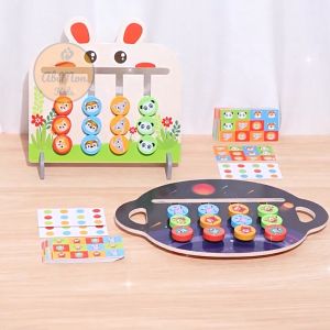 Trò Chơi Tư Duy 4 Màu || mẫu bảng tai thỏ có kèm thẻ thử thách || giúp phát triển khả năng tư duy logic rất tốt cho Bé