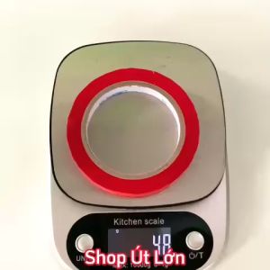 1 Cuộn băng keo màu đỏ OPP rộng 1.2cm dài 75 mét lõi giấy 3mm giá tại xưởng