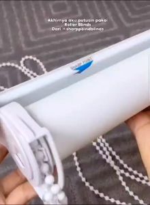 Roller Blind / Tirai Gulung / Tirai Jendela 100% Blackout (sharp point) kosei