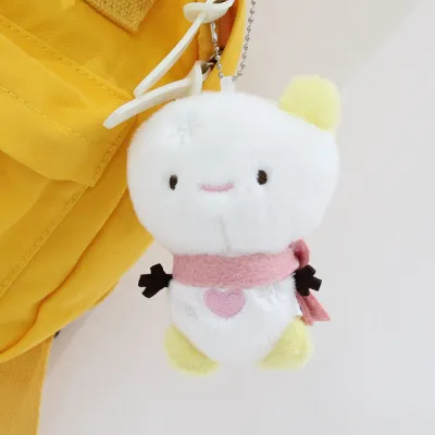 Bandai | New Keychain Plush Toy KPOP Idol Karina Ningning Puppet Pendant Cute Cartoon Keychain Collection Birthday Gift Figure Doll