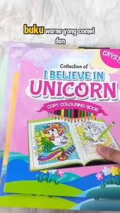 MIND TO MIND Collection of I Believe In Unicorn COPY COLOURING BOOK Busy Book Quiet Book 独角兽涂色本安静书 Buku Mewarna Kanak-kanak Media Music & Books