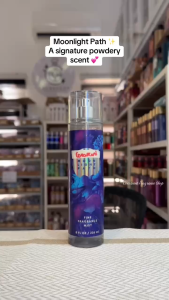 BBW MOONLIGHT PATH Fine Fragrance Mist 236mL Bath and Body Moonlight Path Perfume for Women Powdery floral scent